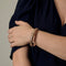 Bracelet ROBERTO COIN - Bracelet souple en or rose et rubis de synthèse 58 Facettes DV22972-16