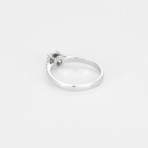 Bague 55 Bague en or gris et diamants, serti illusion 58 Facettes DV21401-9