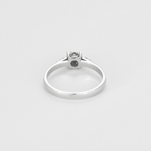 Bague 55 Bague en or gris et diamants, serti illusion 58 Facettes DV21401-9