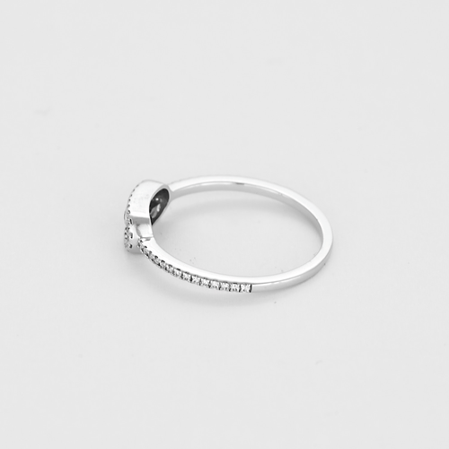 Bague 53 MESSIKA - Bague pavée Move Uno en or gris et diamants 58 Facettes DV17483-4