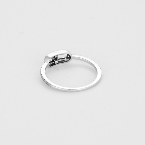 Bague 53 MESSIKA - Bague pavée Move Uno en or gris et diamants 58 Facettes DV17483-4