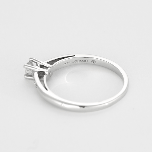 Bague 54 Mauboussin "Tu es le sel de ma vie n°2 - Bague en or gris et diamants 58 Facettes DV9296-5