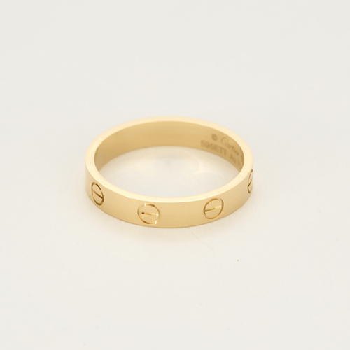 Bague 56 LOVE - Alliance en or jaune. Petit modèle. 58 Facettes DV23505-1-56-3