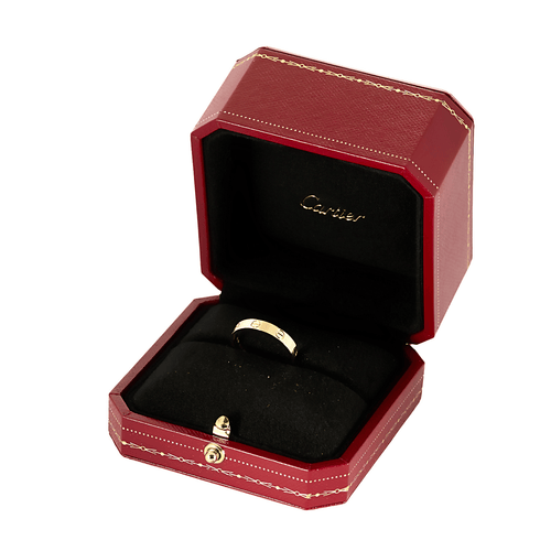 Bague 56 LOVE - Alliance en or jaune. Petit modèle. 58 Facettes DV23505-1-56-3