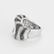52 Bague moderniste en or gris diamants noirs et blancs 58 Facettes DDV23962-1-52-1