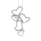 Collier en or gris et pendentifs Coeurs diamants 58 Facettes DDV23962-2
