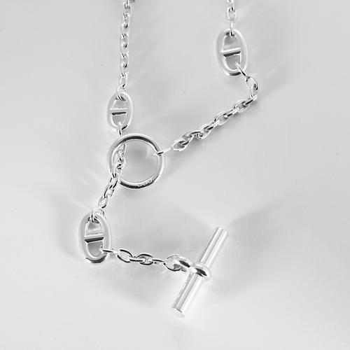 Collier Hermes - Farandole - Sautoir en argent. 160. 58 Facettes DV24593-1