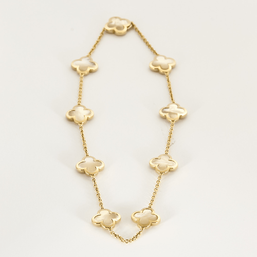 Collier Van Cleef & Arpels - Pure Alhambra - Collier en or jaune et nacre 58 Facettes DV23872-1