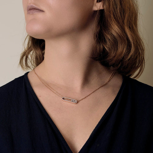 Collier MESSIKA - Move pavé - Collier en or rose 58 Facettes DV23195-3