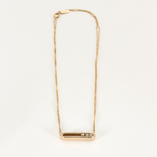 Collier MESSIKA - Move pavé - Collier en or rose 58 Facettes DV23195-3