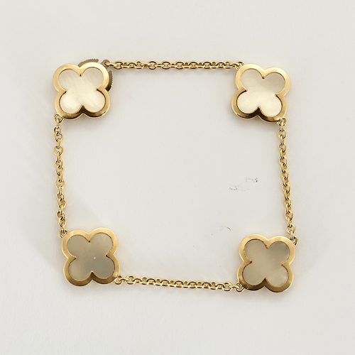 Bracelet Van Cleef & Arpels - Pure Alhambra - Bracelet en or jaune et nacre 58 Facettes DV23872-3