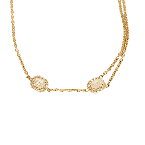 Collier Collier en or rose et diamants 58 Facettes DV5403-14