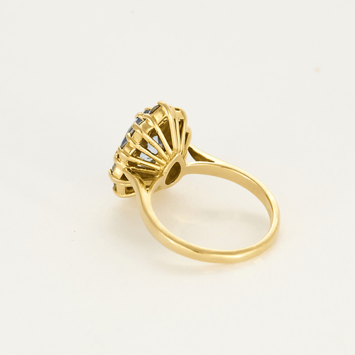 Bague 50 Bague marguerite en or jaune, saphir et diamants 58 Facettes DV23822-1-50-1