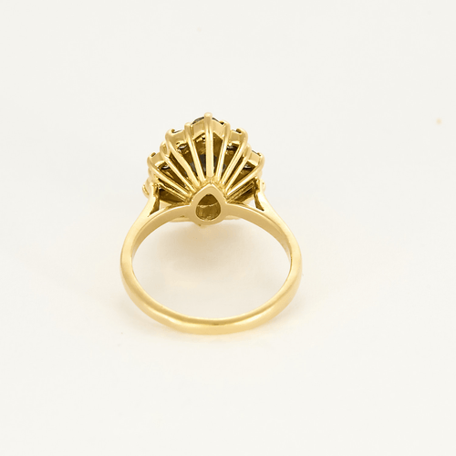 Bague 50 Bague marguerite en or jaune, saphir et diamants 58 Facettes DV23822-1-50-1
