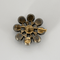Broche Broche en or rose et argent et diamants taillés en rose 58 Facettes DV23466-3