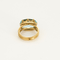 Bague 45 Bague en or jaune et aigue marine facettée 58 Facettes DV23466-4-45-3