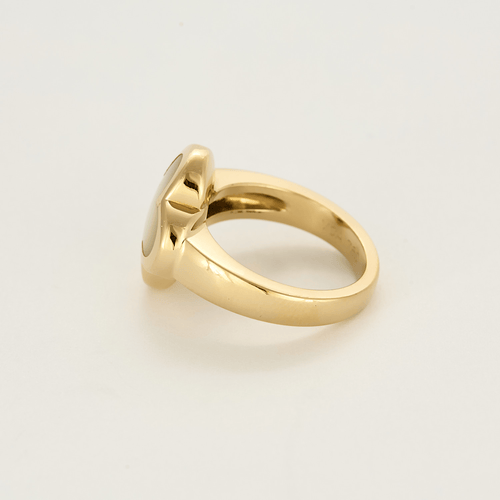 Bague 52 Van Cleef & Arpels - Pure Alhambre - Bague en or jaune et nacre blanche 58 Facettes DV23872-2