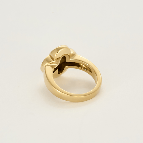 Bague 52 Van Cleef & Arpels - Pure Alhambre - Bague en or jaune et nacre blanche 58 Facettes DV23872-2