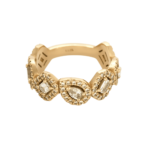 Bague 53 Bague en or rose et diamants 58 Facettes DV5403-15-53-2