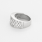 Bague 53 Bague bandeau en or gris et pavage diamants 58 Facettes DV24448-6-53-2