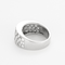 Bague 53 Bague bandeau en or gris et pavage diamants 58 Facettes DV24448-6-53-2