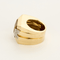 Bague 51 VERSACE - Bague chevalière deux ors, citrine et diamants 58 Facettes DV22972-2-51-2