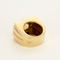 Bague 51 VERSACE - Bague chevalière deux ors, citrine et diamants 58 Facettes DV22972-2-51-2