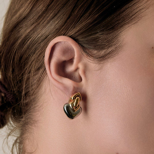 BULGARI - Doppio Cuore - Boucles d'oreilles en deux ors 58 Facettes DV23195- 2