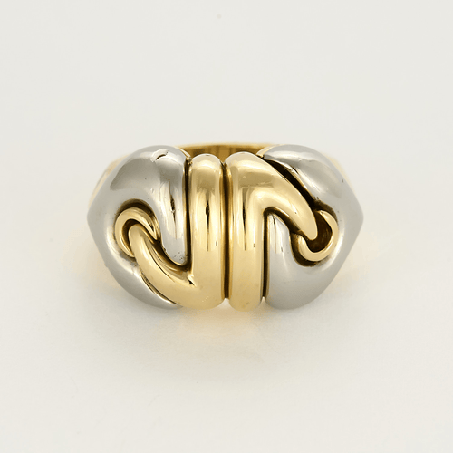 Bague 54 BULGARI - Doppio Cuore - Bague deux ors 58 Facettes DV23195-1-54-3