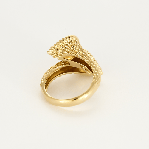 Bague 56 BOUCHERON - Serpent de bohème - Bague en or jaune et citrines 58 Facettes DV23308 -1-56-3