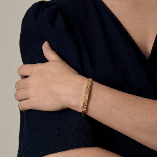 Bracelet Cartier - Love - Bracelet jonc en or jaune. Classique 58 Facettes DV22900-5