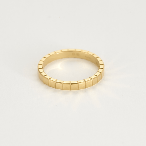 Bague 52 CHOPARD - Ice Cube - Alliance en or jaune 58 Facettes DV20103-5
