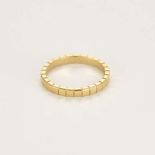 Bague 52 CHOPARD - Ice Cube - Alliance en or jaune 58 Facettes DV20103-5