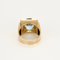 Bague 54 Bague Tank en or rose et or gris, diamants et aigue marine 58 Facettes DV5238-2