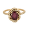 Bague 52 Valérie Danenberg - Blandine - Bague or rose, rubis et diamants 58 Facettes DV24431-1-52-1