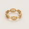 Bague 54 HERMES - Bague Chaîne d'ancre Enchaînée en or rose 58 Facettes DV25095-1-54-22
