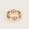 Bague 54 HERMES - Bague Chaîne d'ancre Enchaînée en or rose 58 Facettes DV25095-1-54-22