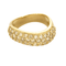 Bague 50 Bague mouvementée en or jaune et diamants 58 Facettes DV5004-1