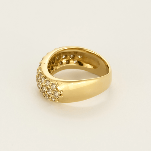Bague 50 Bague mouvementée en or jaune et diamants 58 Facettes DV5004-1