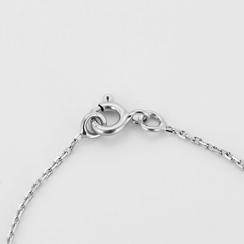Collier Chaîne et Pendentif Coeur en or gris et diamants 58 Facettes DV24276-12