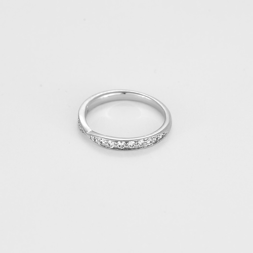 Bague 46 Tiffany & Co - Harmony - Alliance en platine et diamants 58 Facettes DV16277-21