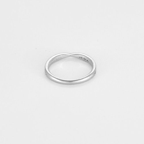 Bague 46 Tiffany & Co - Harmony - Alliance en platine et diamants 58 Facettes DV16277-21