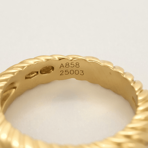 Bague 53.5 BOUCHERON - Bagues jonc en or jaune torsadées 58 Facettes DV25624-1-535-3