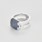 Bague 51 Hermès - Médor - Bague en argent, calcédoine bleue et diamants 58 Facettes DV25004-2