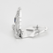 Boucles d'oreilles Clip Art Déco en platine, or gris, diamants et saphir 58 Facettes DV0513-2