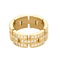 Bague 52 Cartier - Maillon Panthère - Bague trois rangs, semi-pavée or jaune et diamants 58 Facettes DV25466-1-52-1
