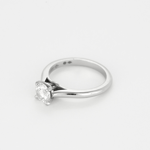 Bague 48 Cartier, solitaire 1895 -  en platine et diamant 58 Facettes DV23634-3