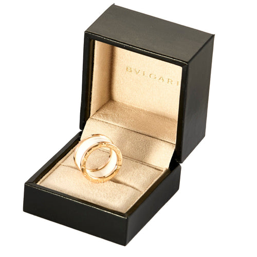 Bague BULGARI - B Zéro - Bague en or rose et céramique blanche 58 Facettes DDV25045-1