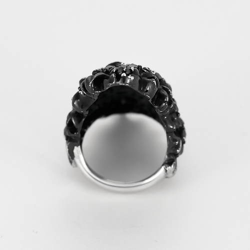 Bague 51 Repossi -  "Nérée" - Bague en or noirci et diamants noirs 58 Facettes DV23832-3