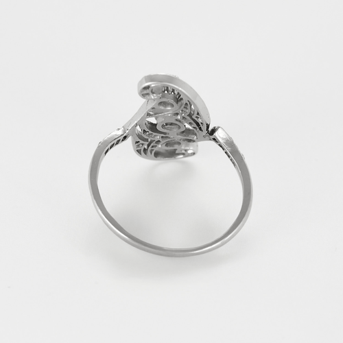 Bague 57,5 Bague Diamant en or blanc et diamants 58 Facettes DV12539-3-575-5